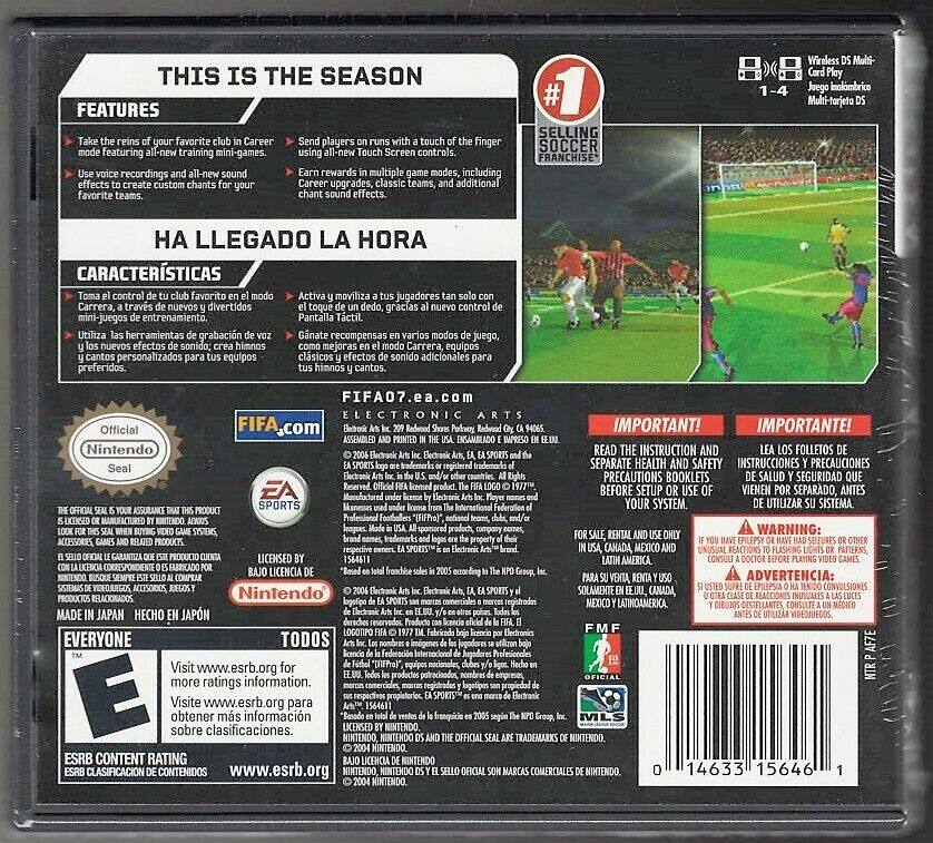 Left. Electronic Arts - FIFA Soccer 2007 - Nintendo DS.