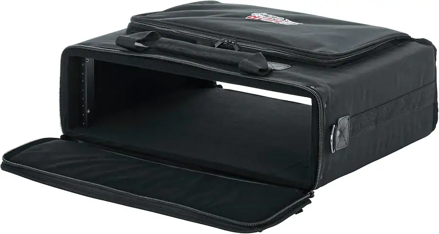 External Cable Rack Gator 3U Lightweight Portable Rack Bag with 14 Inch Depth, Plywood ...