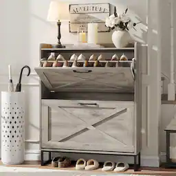 Washed Gray 2-Drawers