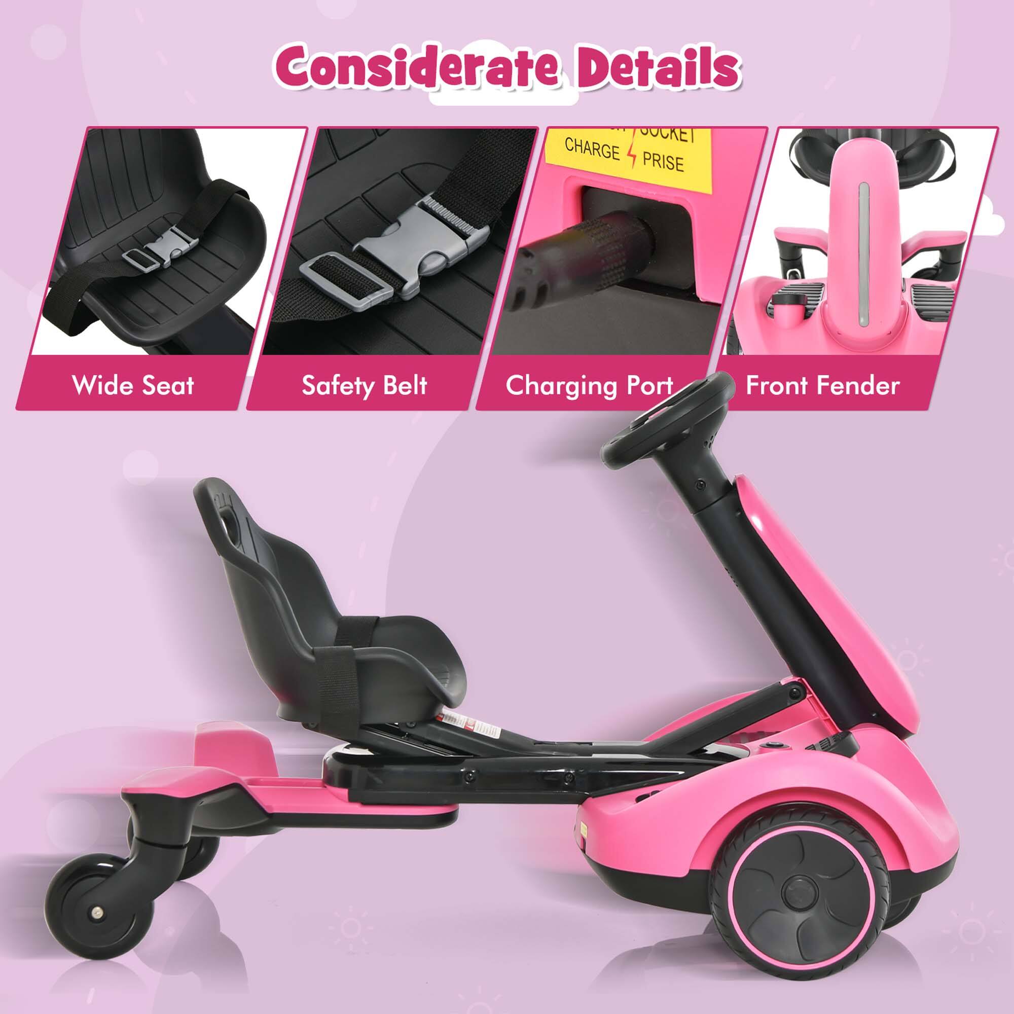 Considerate Details

- Wide Seat
- Safety Belt
- Charging Port
- Front Fender

Jocket Charge Prie