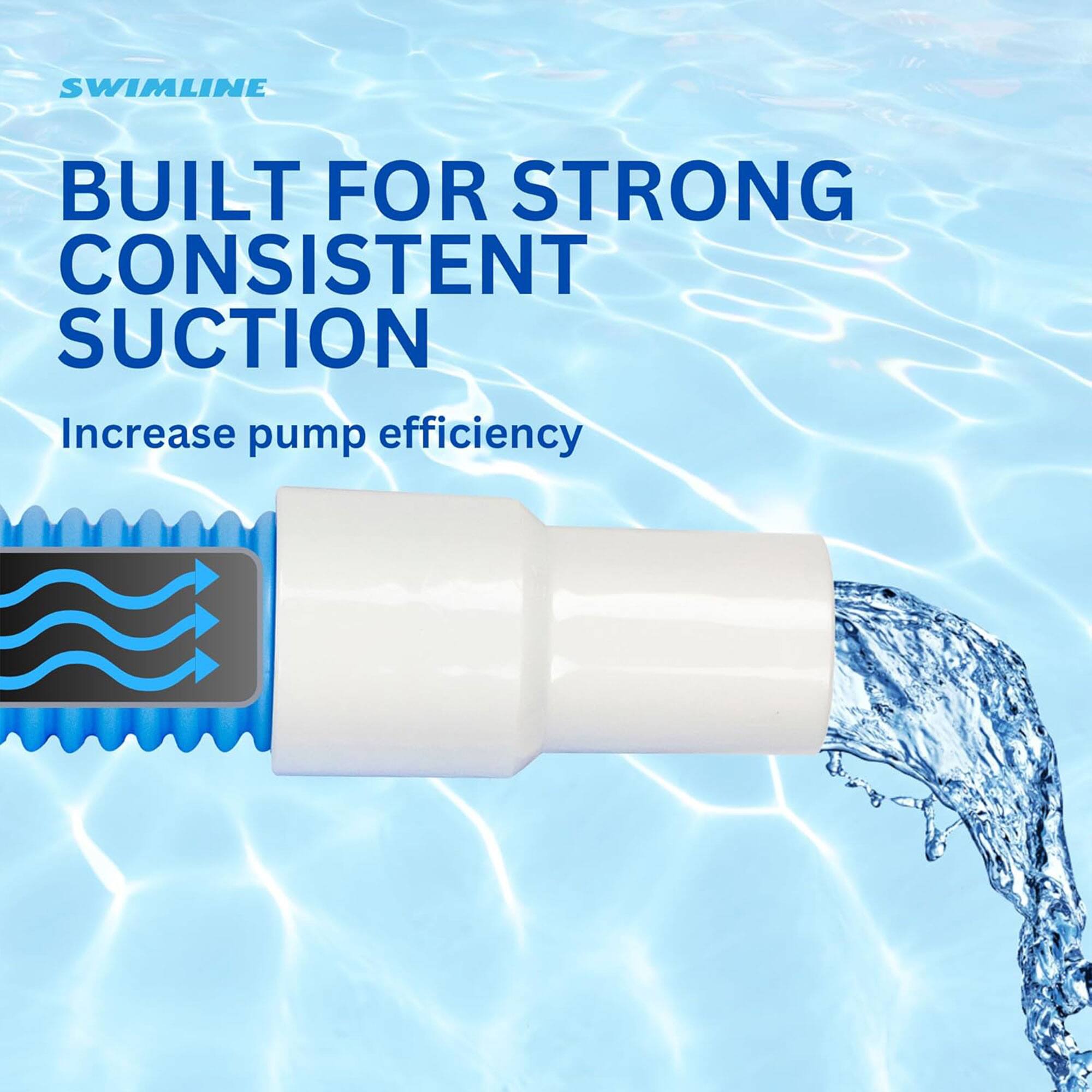 SWIMLINE

BUILT FOR STRONG CONSISTENT SUCTION

Increase pump efficiency