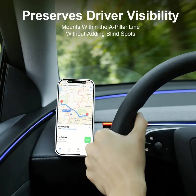 Preserves Driver Visibility  
Mounts Within the A-Pillar Line Without Adding Blind Spots