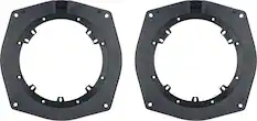 Front. Metra - Speaker Adapter Plate for Land Rover 2015-2024 Vehicles (2-Pack) - Black.