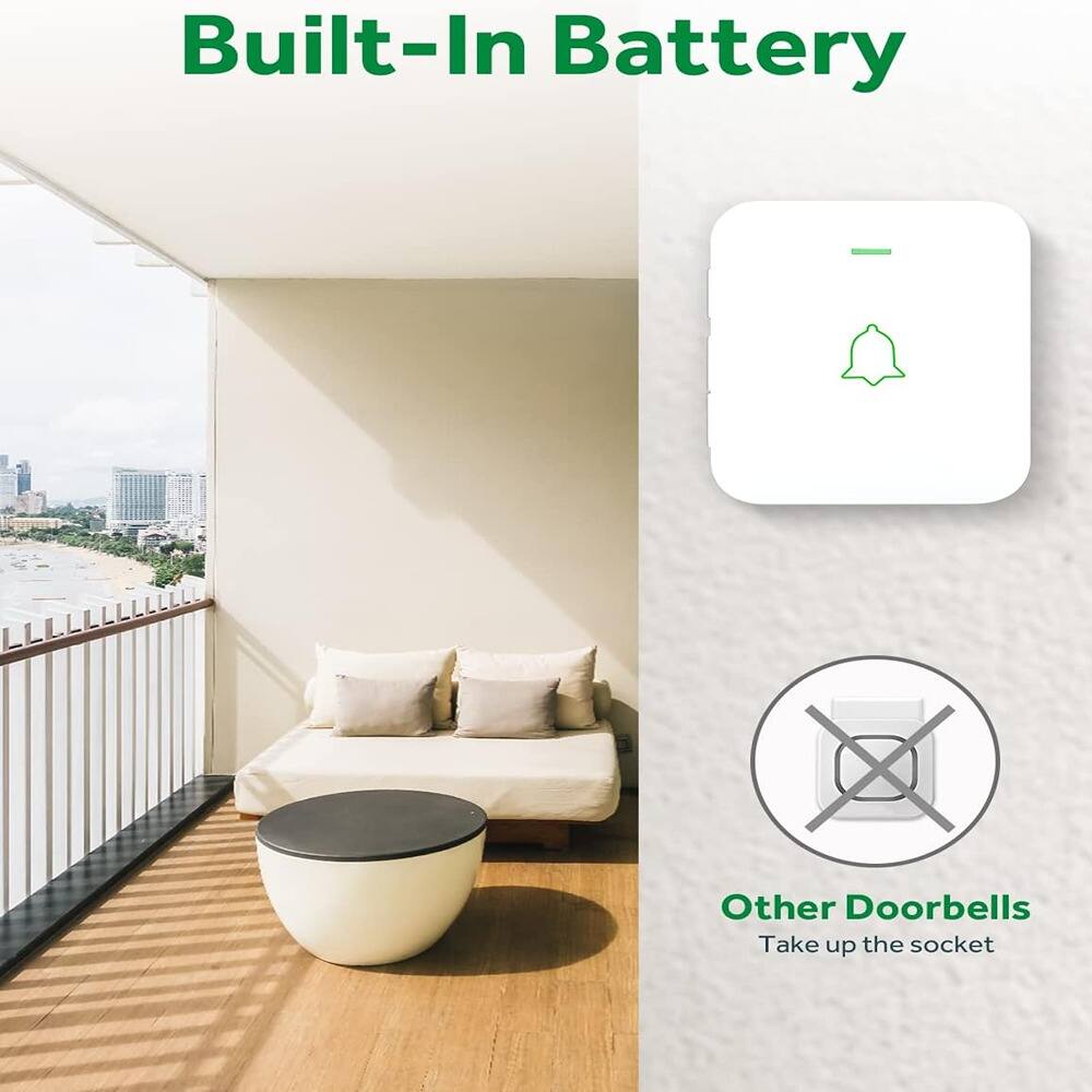 Built-In Battery

Other Doorbells
Take up the socket