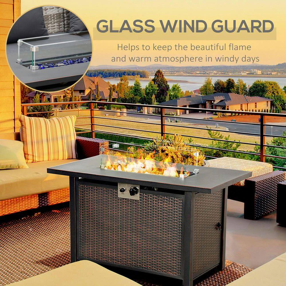 GLASS WIND GUARD  
Helps to keep the beautiful flame and warm atmosphere in windy days