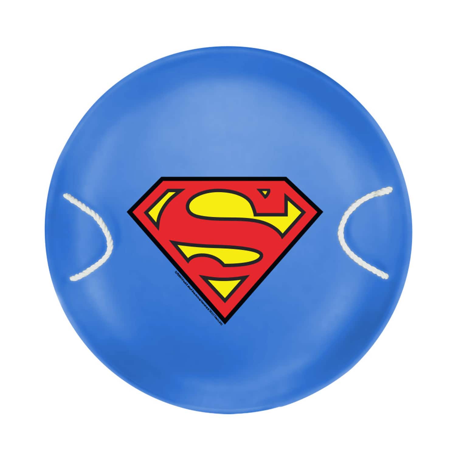"Slippery Racer - 26"" Heavy Duty Superman Metal Saucer Sled with Rope Handles - Blue" price history on PriceWatchPro
