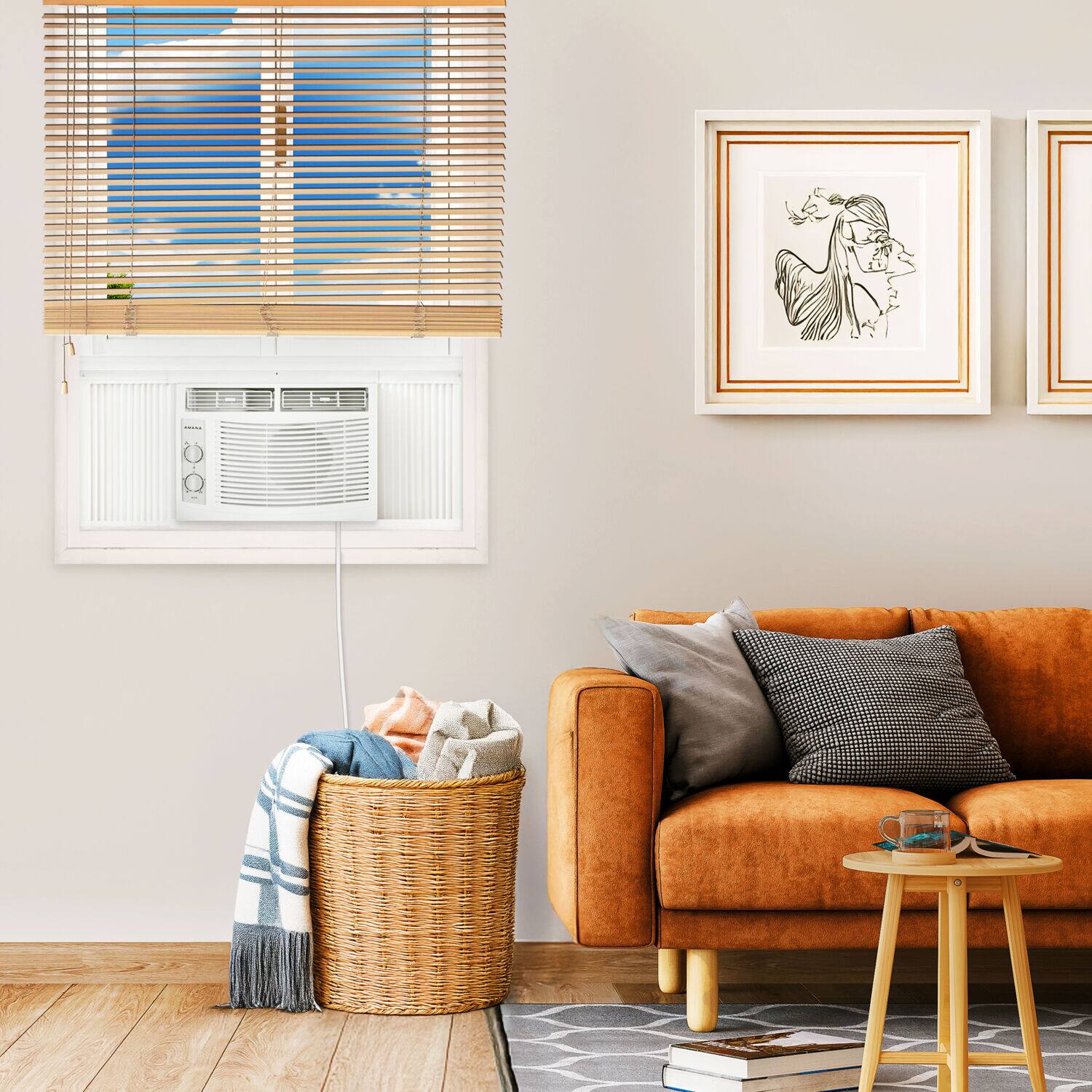 Alt View 7. Amana - 150 Sq. Ft. 5,000 BTU Window Air Conditioner - White.