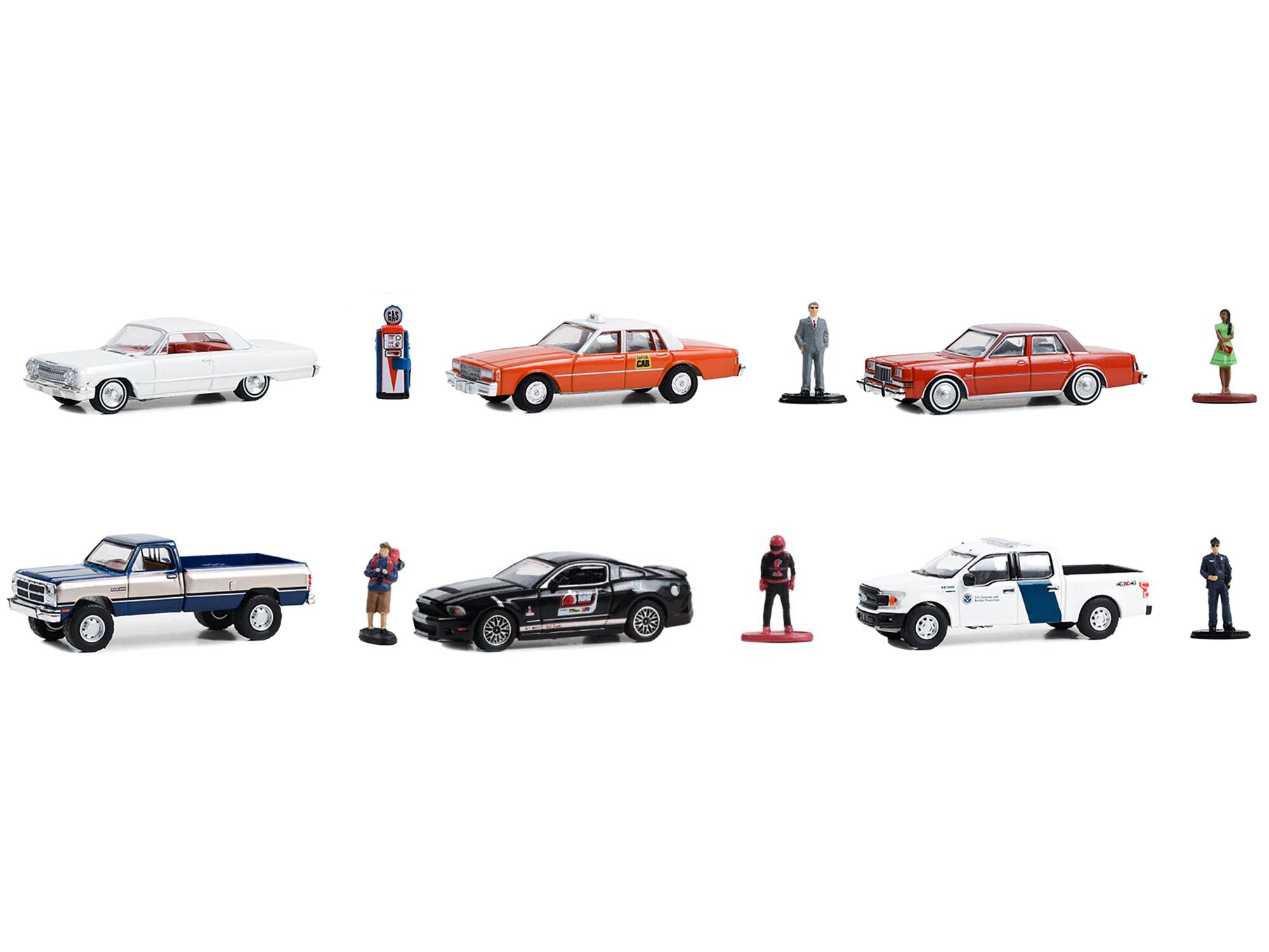 Angle. Greenlight - "The Hobby Shop" Set of 6 pieces Series 15 1/64 Diecast Model Cars by Greenlight - Multicolor.