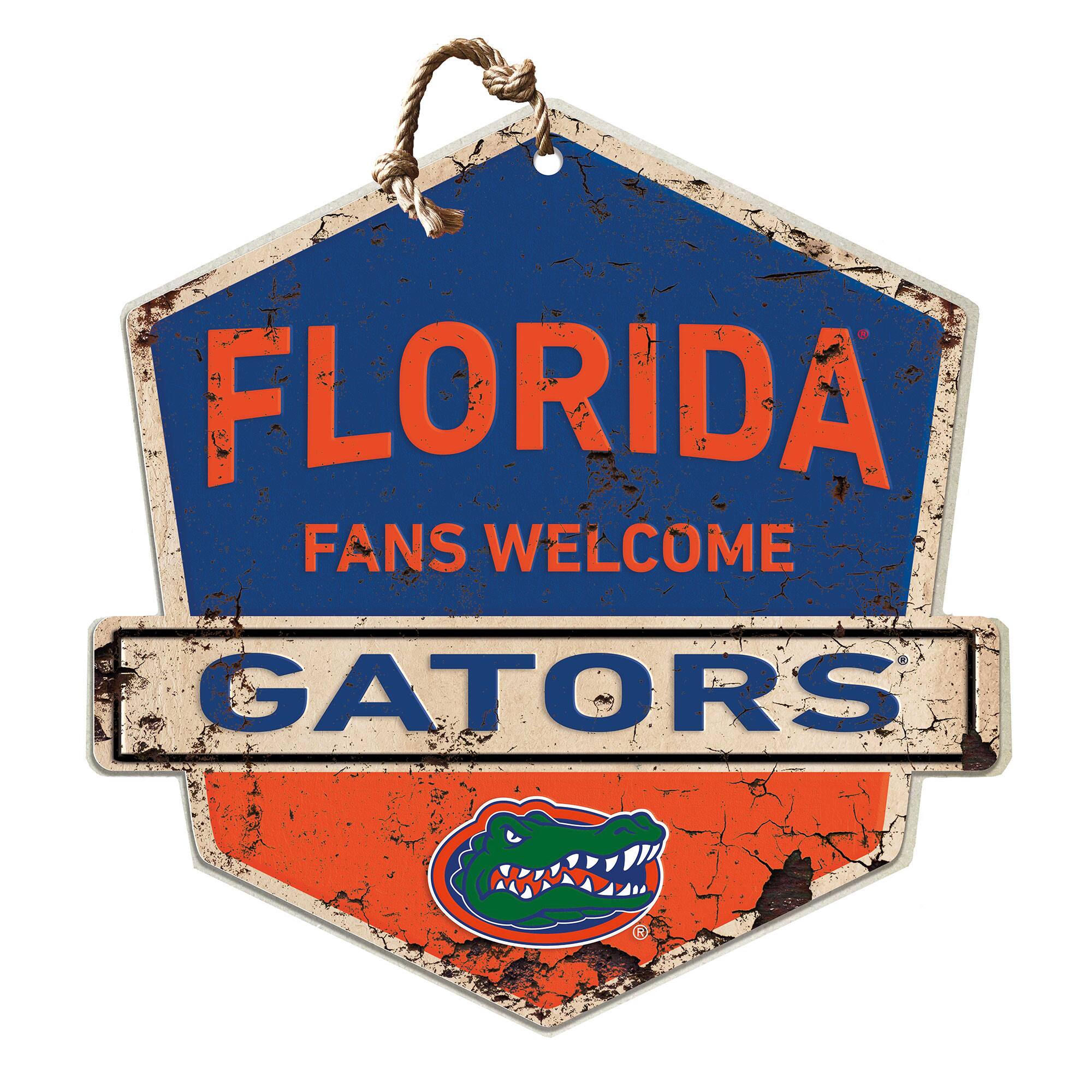 Florida Gators Fans Welcome Sign