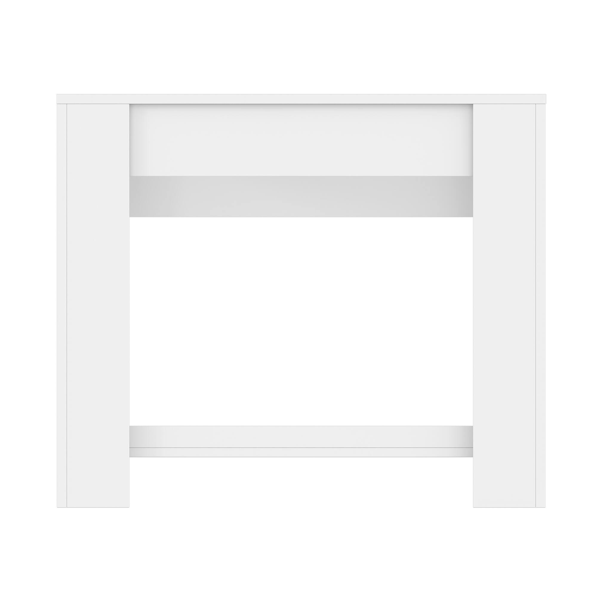 Alt View 8. Famapy - Extendable Dining Table 120" Long, White Folding Sideboard for Small Spaces, Large Expandable Desk 10-12 People - White.