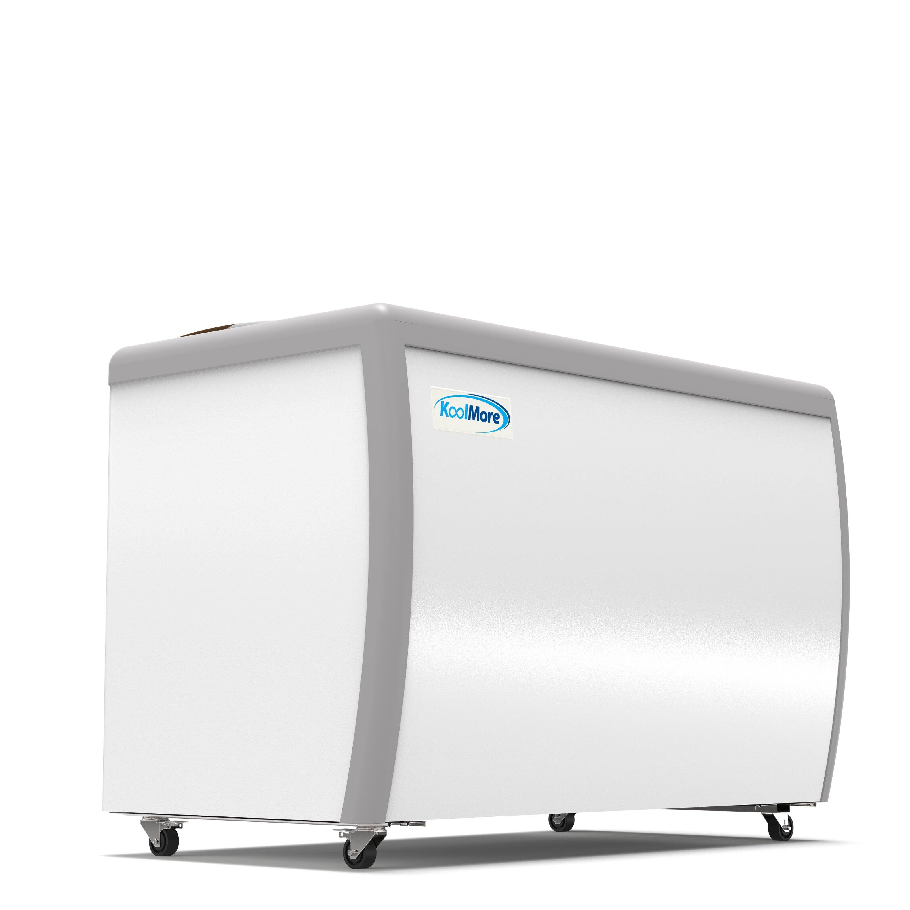 Alt View 7. Koolmore - 50 in. 8 Tub Ice Cream Dipping Cabinet Display Freezer with Sliding Glass Door, 13 cu. ft. KM-ICD-49SD. - White.