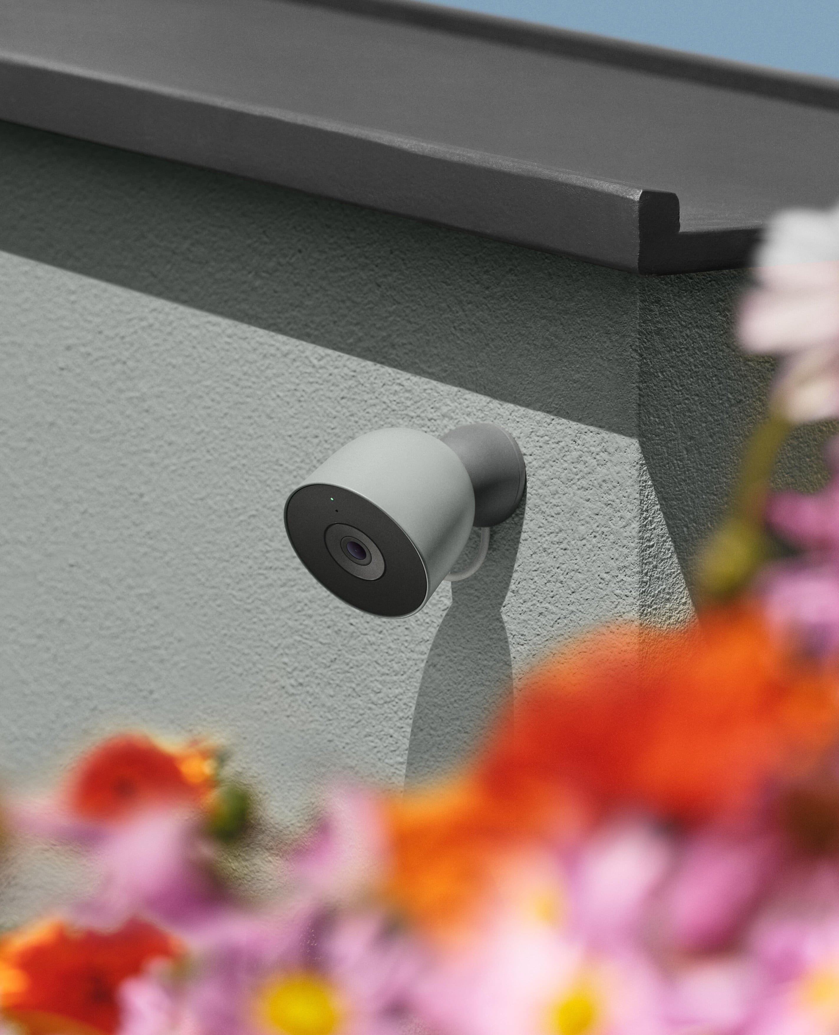 Alt View 16. Google - Nest Cam Outdoor (wired, 2nd gen) - 2K Video and Gemini - 1-Pack - Hazel.