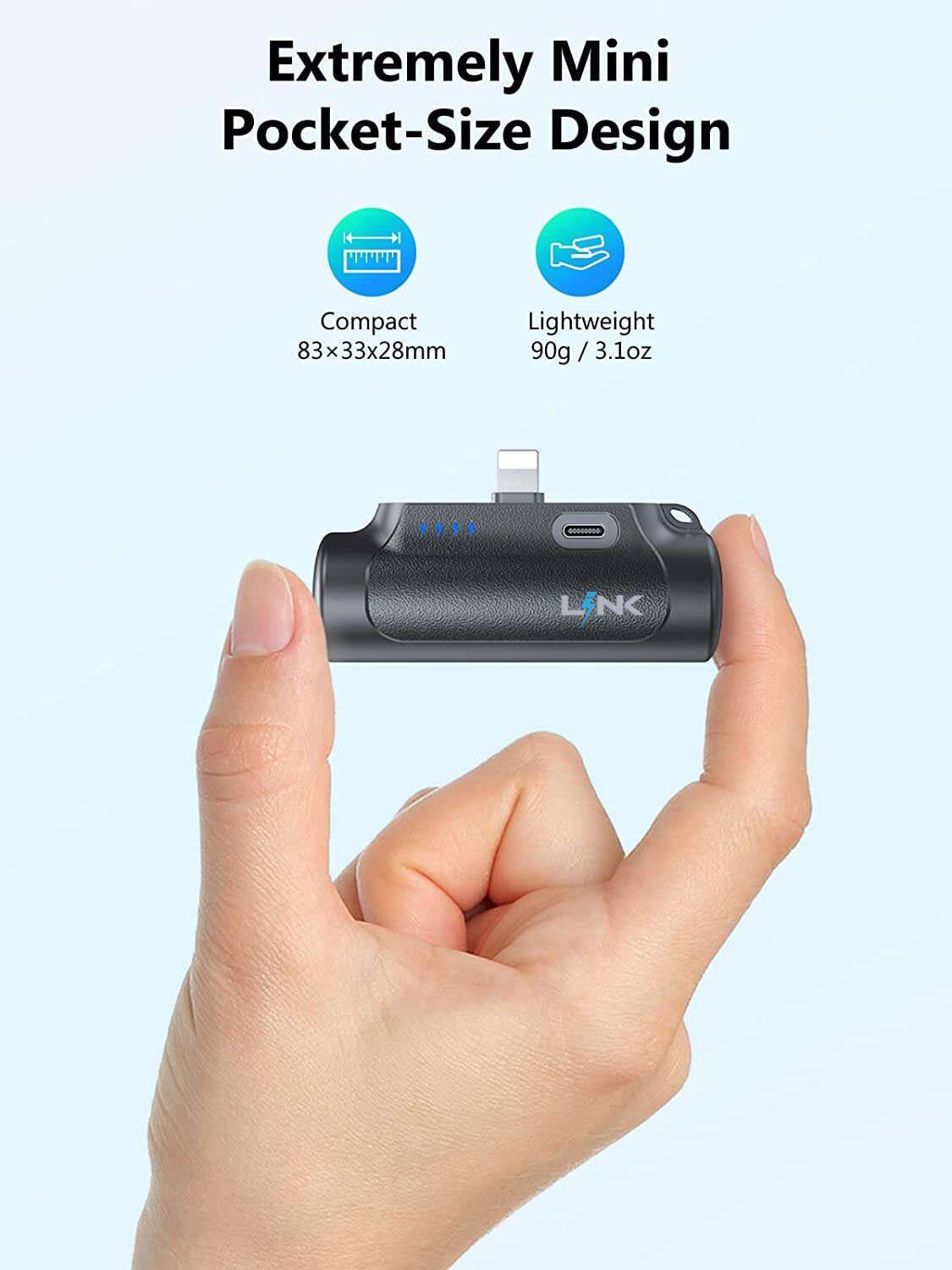 Extremely Mini Pocket-Size Design  
Compact 83x33x28mm  
Lightweight 90g / 3.1oz  
omo L LiNK