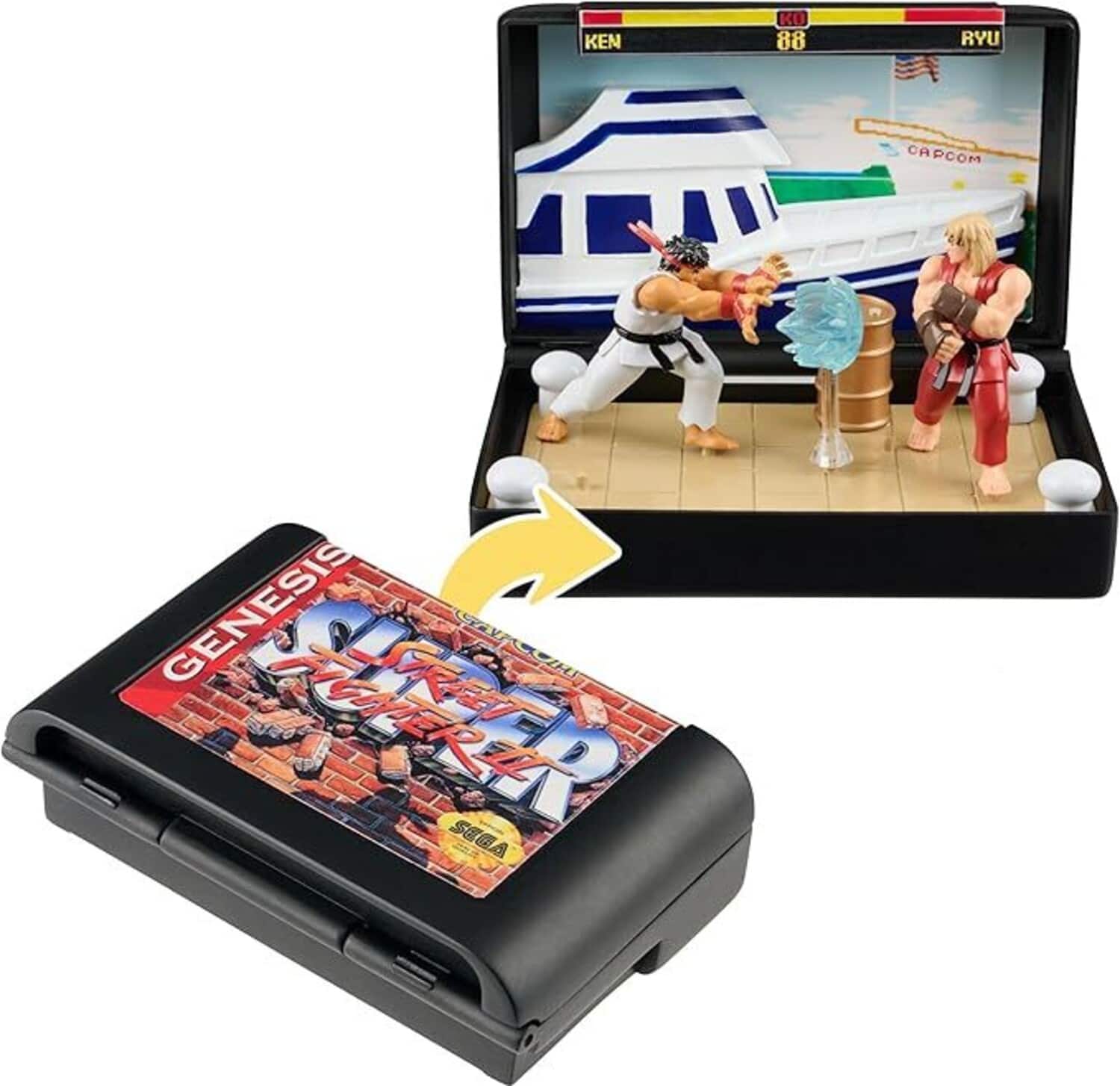 PopMarket - Console Heroes Sega Street Fighter Cartridge Playset - COLLECTIBLES - Multicolor