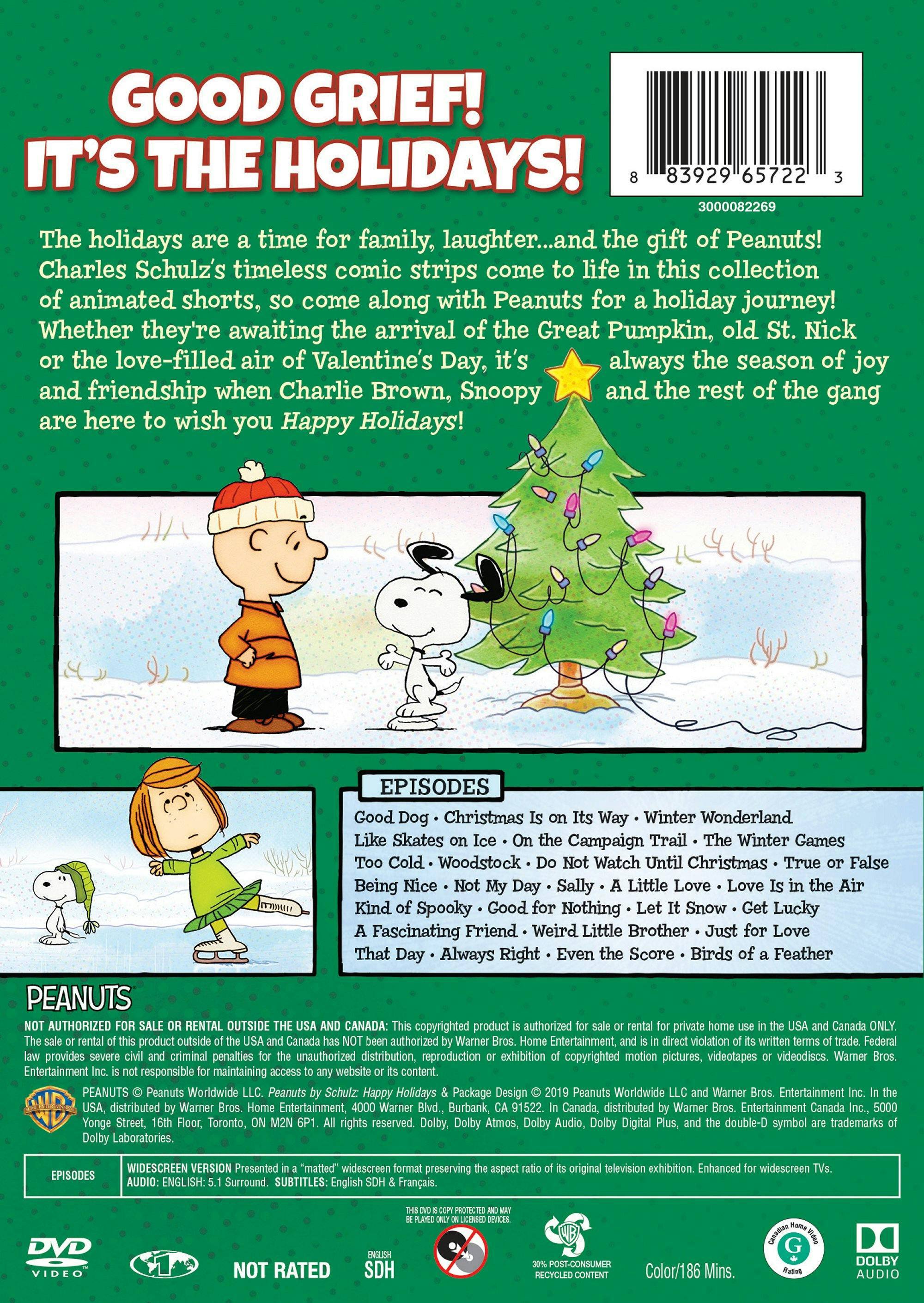 Angle. Peanuts By Schulz - Happy Holidays [DVD].