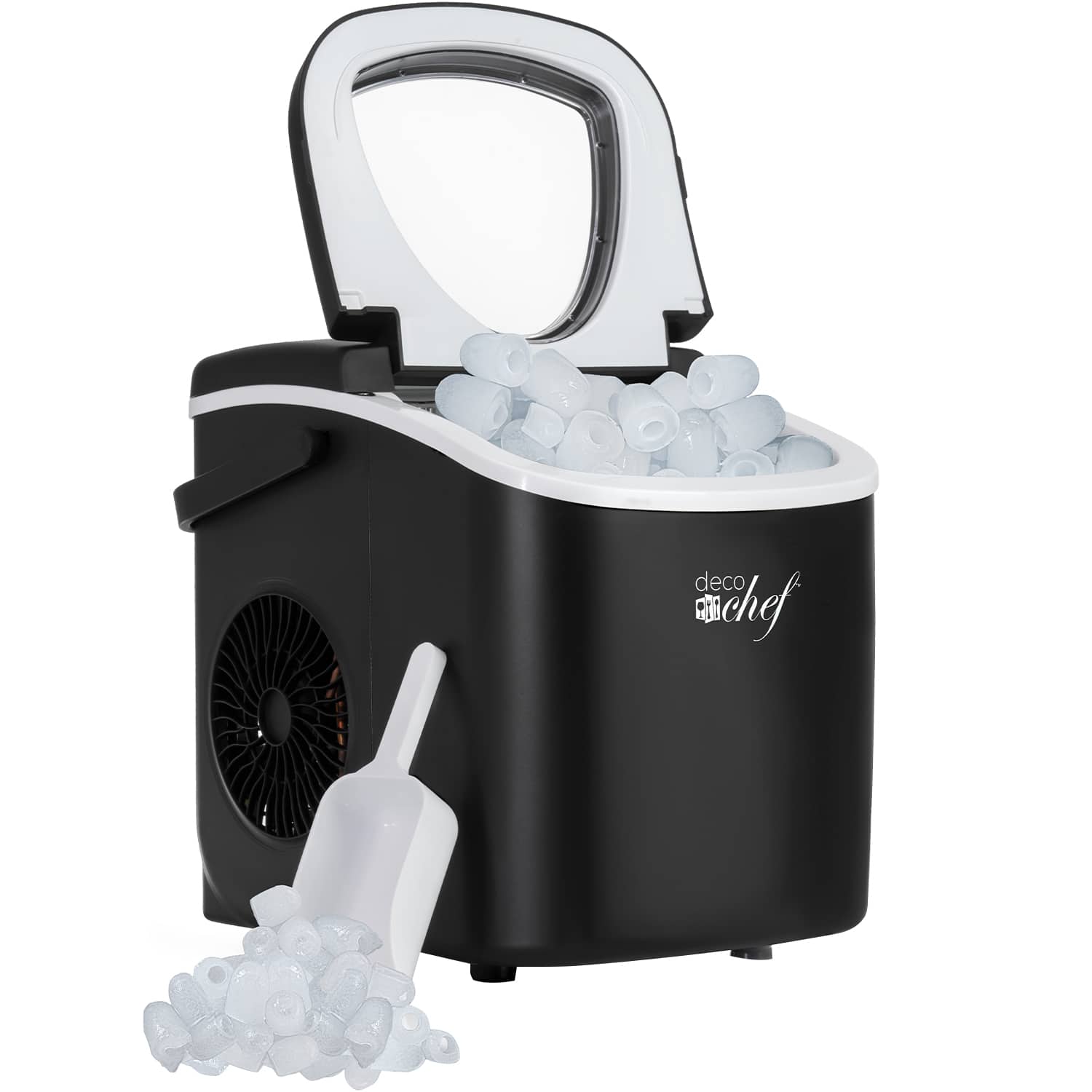 Deco Chef - Compact Countertop Ice Maker PIM01BLK - Black