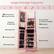 Large Storage Capacity
- 108 Earring Slots & 36 Earring Stud Slots
- 1 Zippered Storage Bag
- 3 Acrylic Boxes for Brushes & Lipsticks
- 104 Ring Slots
- 3 Bracelet Rods
- 1 Foldable Shelf
- 20 Necklace Hooks
- 3 Rear Shelves
- 5 Storage Shelves