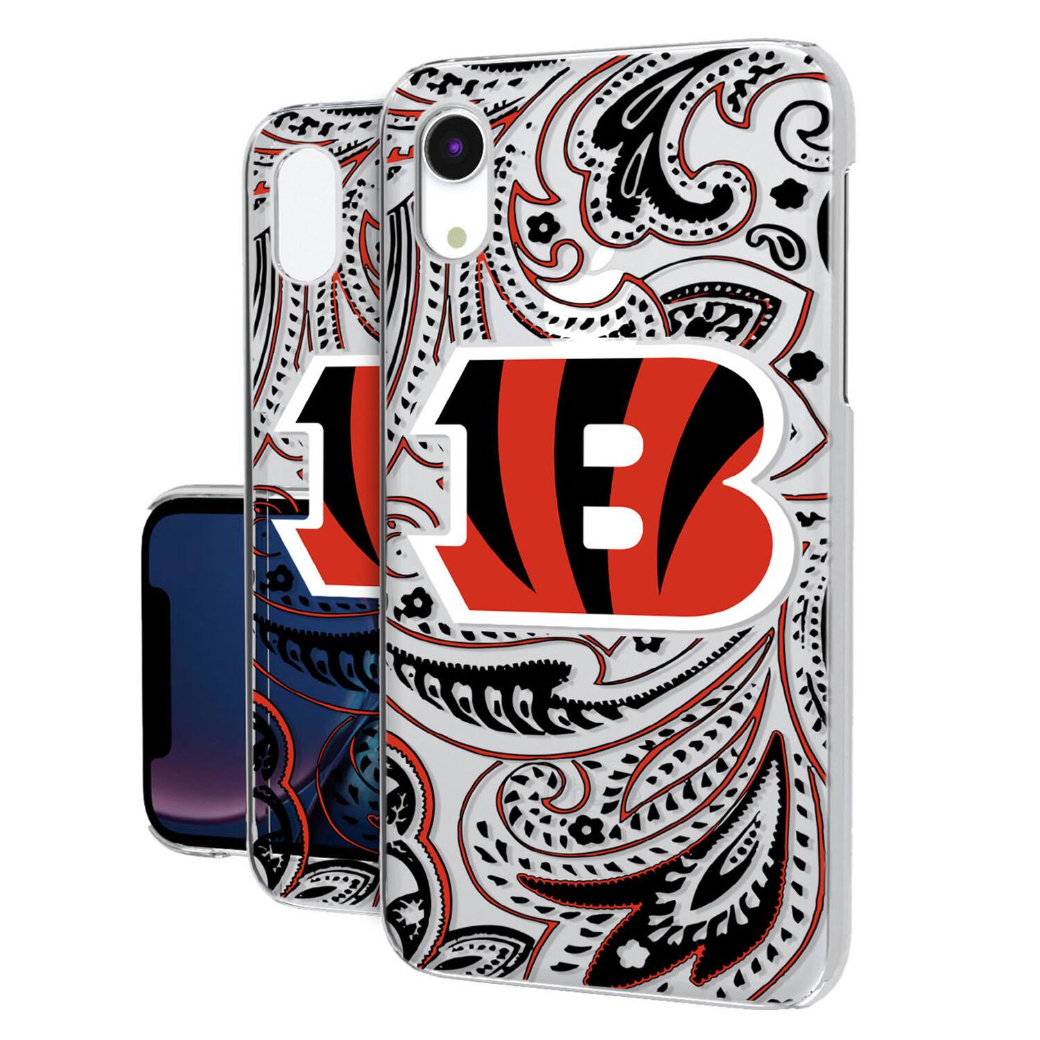 Keyscaper - NFL - Cincinnati Bengals iPhone Clear Paisley Design Case - 14 Pro Max - Multicolor price history on PriceWatchPro