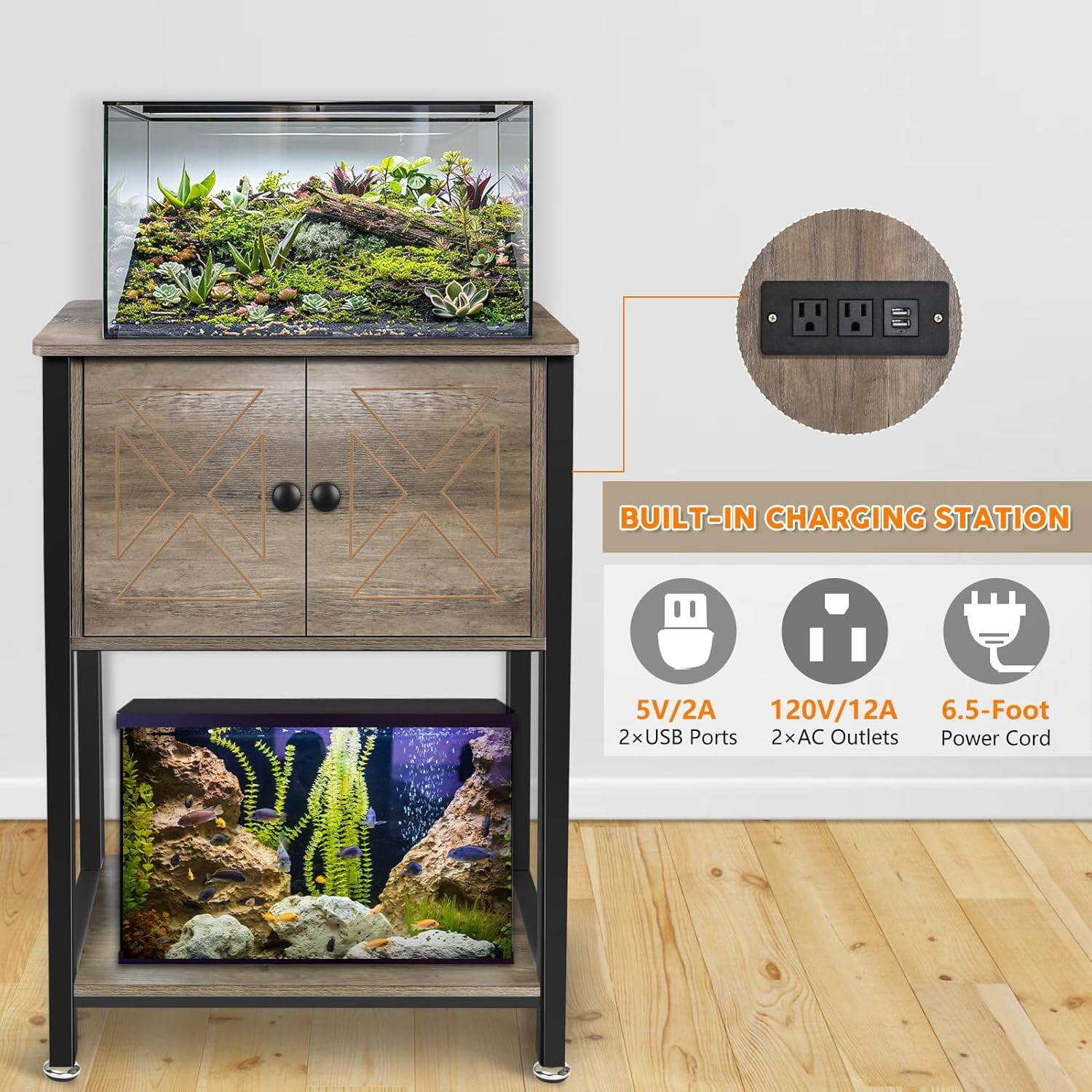 BUILT-IN CHARGING STATION

5V/2A  
2xUSB Ports

120V/12A  
2xAC Outlets

6.5-Foot Power Cord