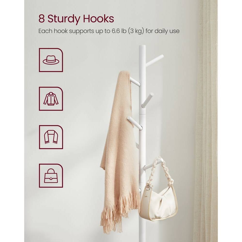 8 Sturdy Hooks
Each hook supports up to 6.6 lb (3 kg) for daily use