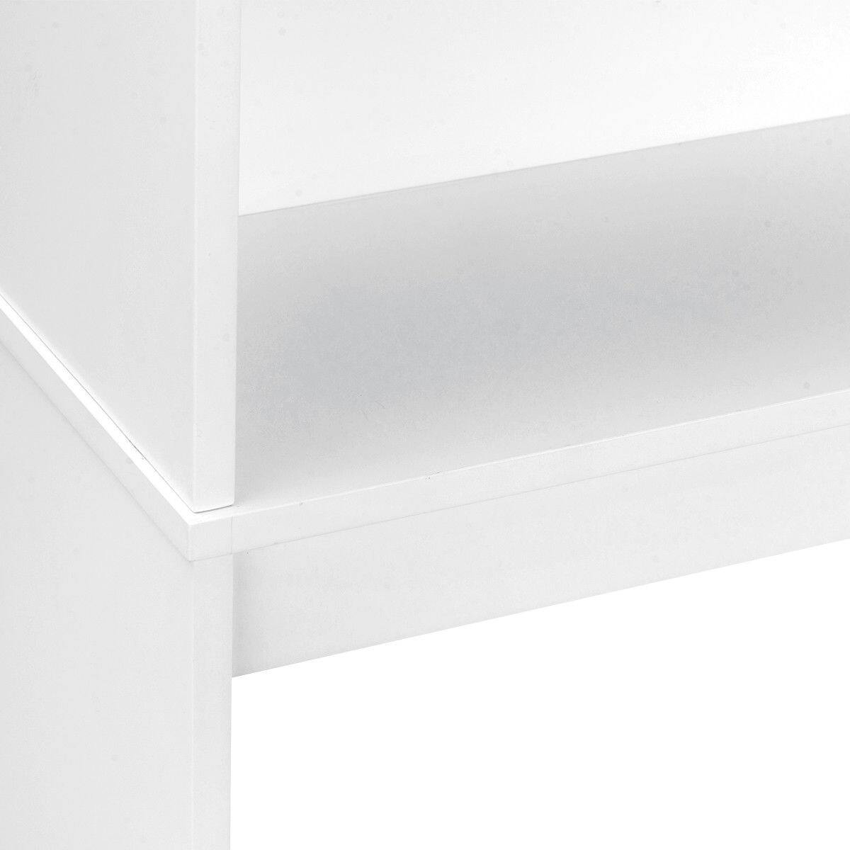 Alt View 6. Gymax - Gymax Bathroom Space Saver Over The Toilet Shelved Storage Cabinet Organizer White - White.
