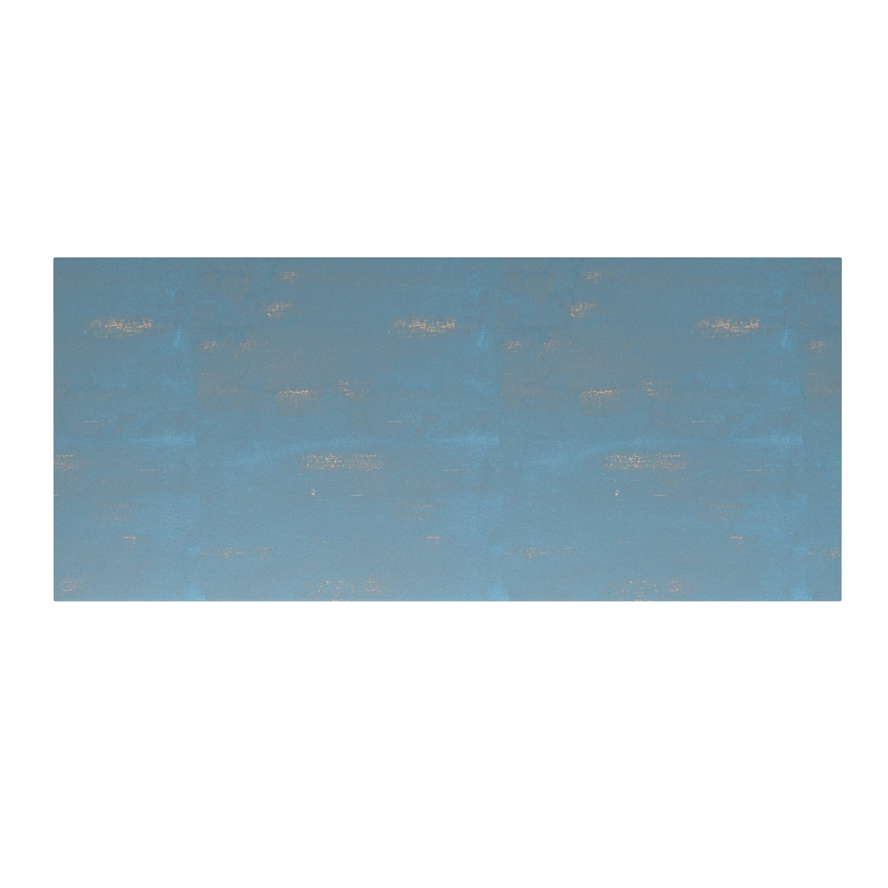 Alt View 1. Simpli Home - Acadian Medium Storage Cabinet - Distressed Coastal Blue.