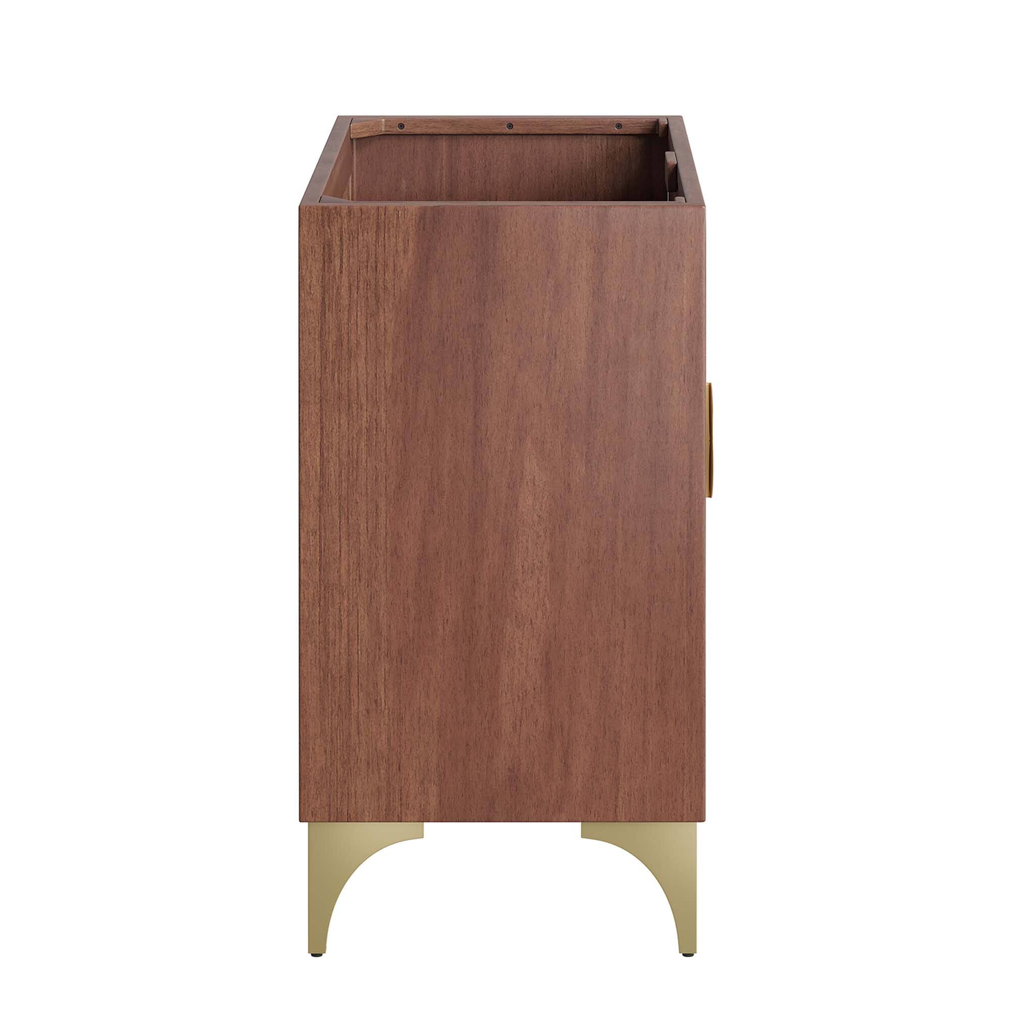 Alt View 1. Modway - Daylight Bathroom Cabinet Basin Not Included by Modway - Walnut.