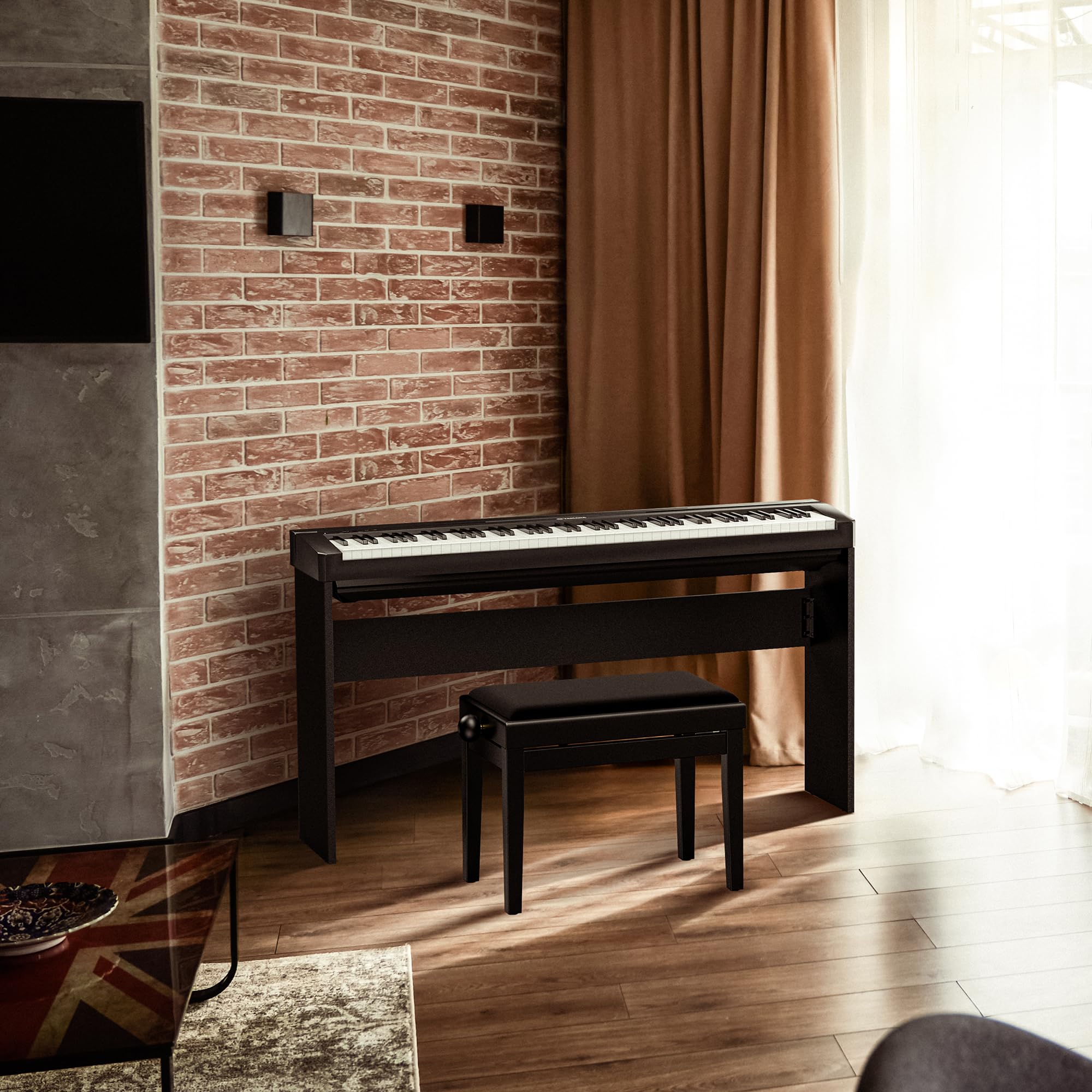 Alt View 4. MAGICAL RUBS - L85 Stand For Yamaha P-45/p-71/p-115/p-105. Wooden Furniture Frame Heavy Duty Compatible 88 Keys Weighted Digital Pia... - Default.