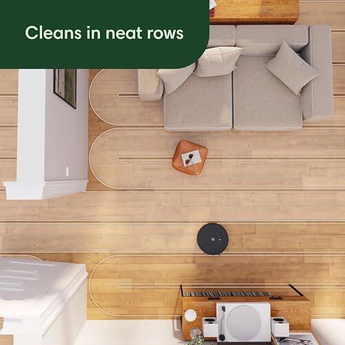 Cleans in neat rows