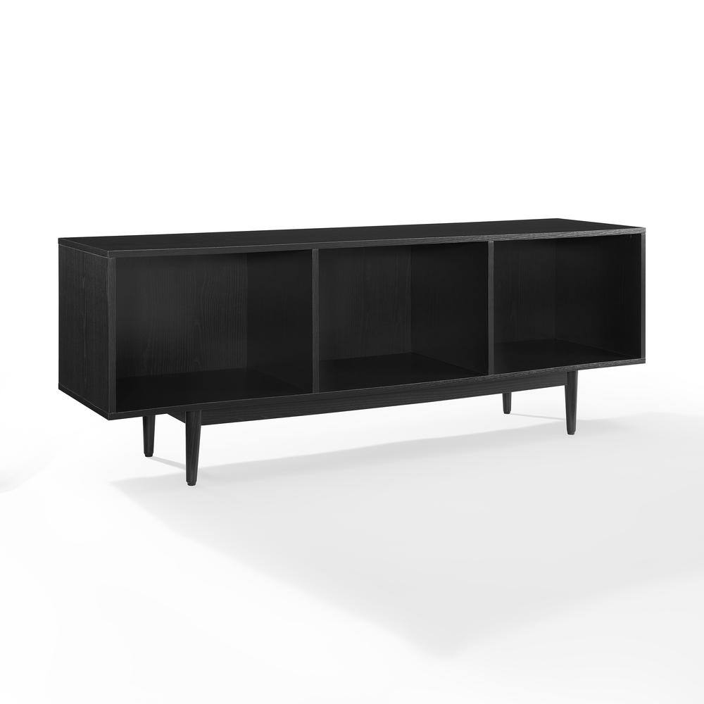 Alt View 1. Crosley Furniture - Liam Large Record Player Stand With Vinyl Storage - Black.