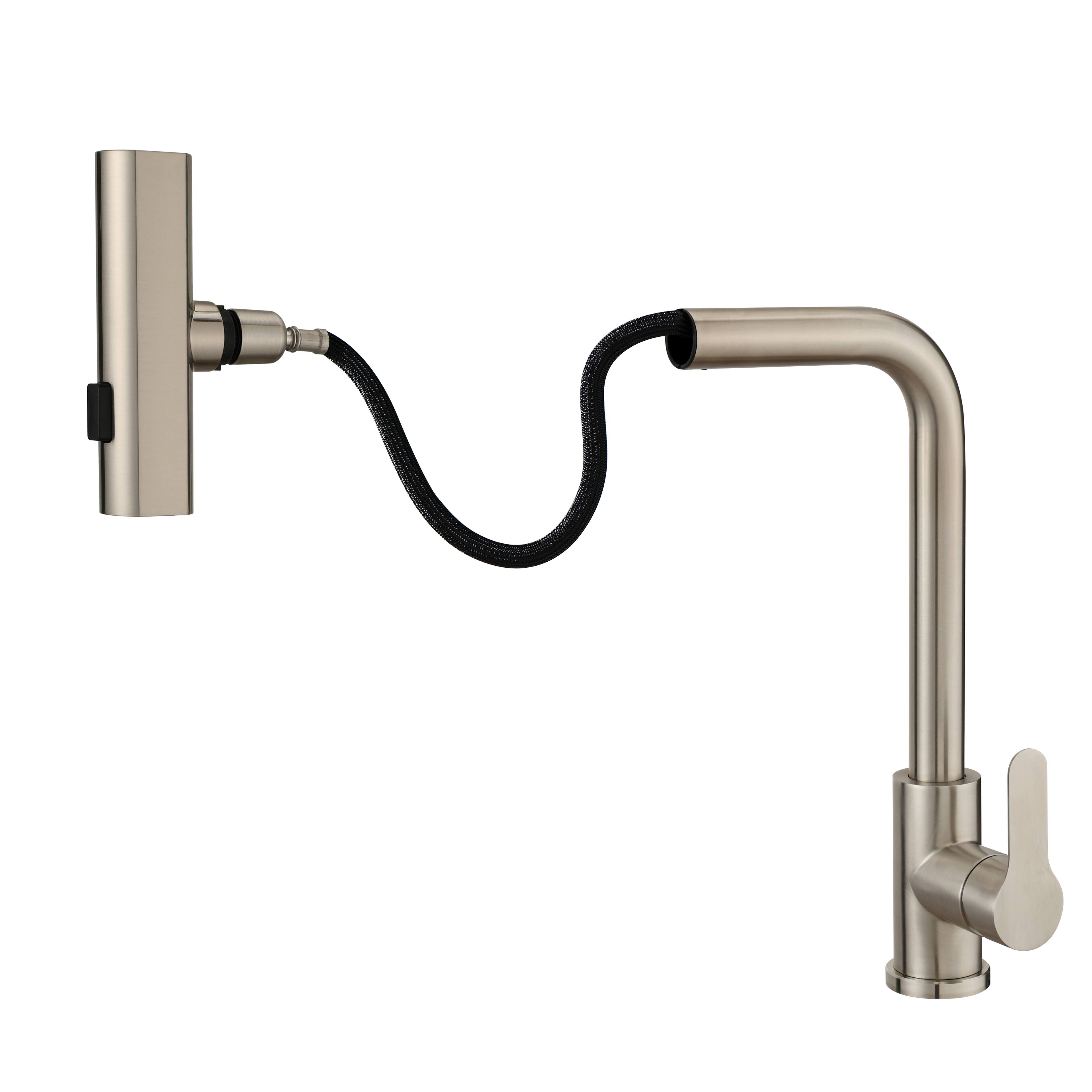 Bothwa Home AquaRise 15.7 Inch Kitchen Faucet Brushed Nickel - Best Buy