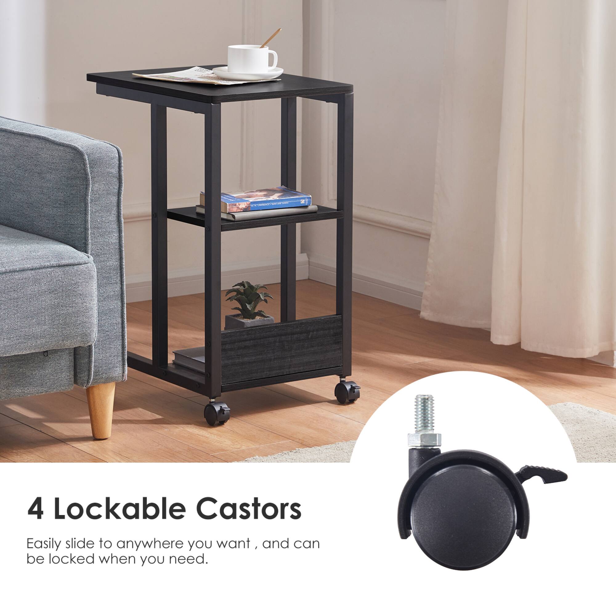 4 Lockable Castors

Easily slide to anywhere you want, and can be locked when you need.