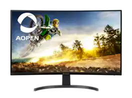 Acer - AOPEN 32HC5QU S3biipx 31.5" WQHD Curved Gaming Monitor | 2560 x1440 | 180Hz | 1ms