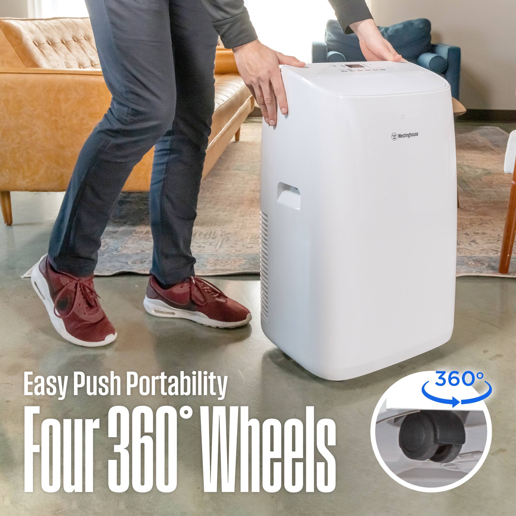 EE Westinghouse Easy Push Portability Four 360° Wheels