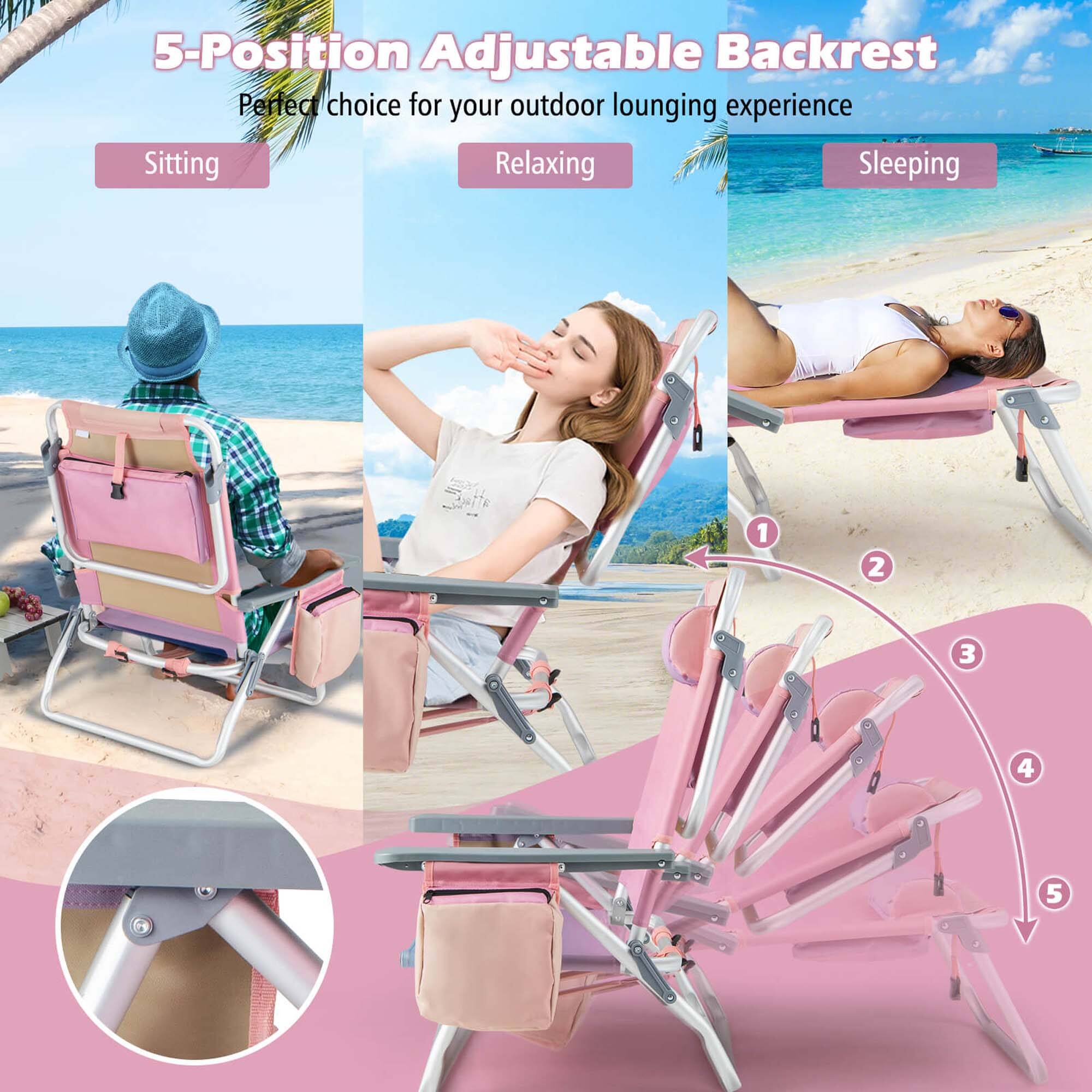 H 5-Position Adjustable Backrest
Perfect choice for your outdoor lounging experience
Sitting
Relaxing
Sleeping
1 2 3 4 5
