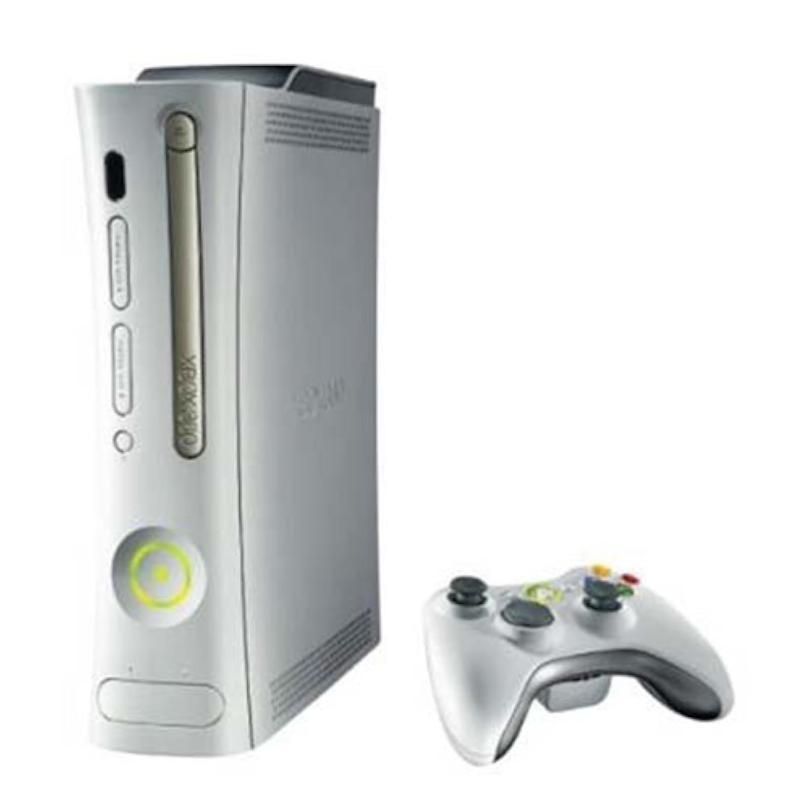 Front. Microsoft - Microsoft Xbox 360 60GB HDMI Console In White - White.