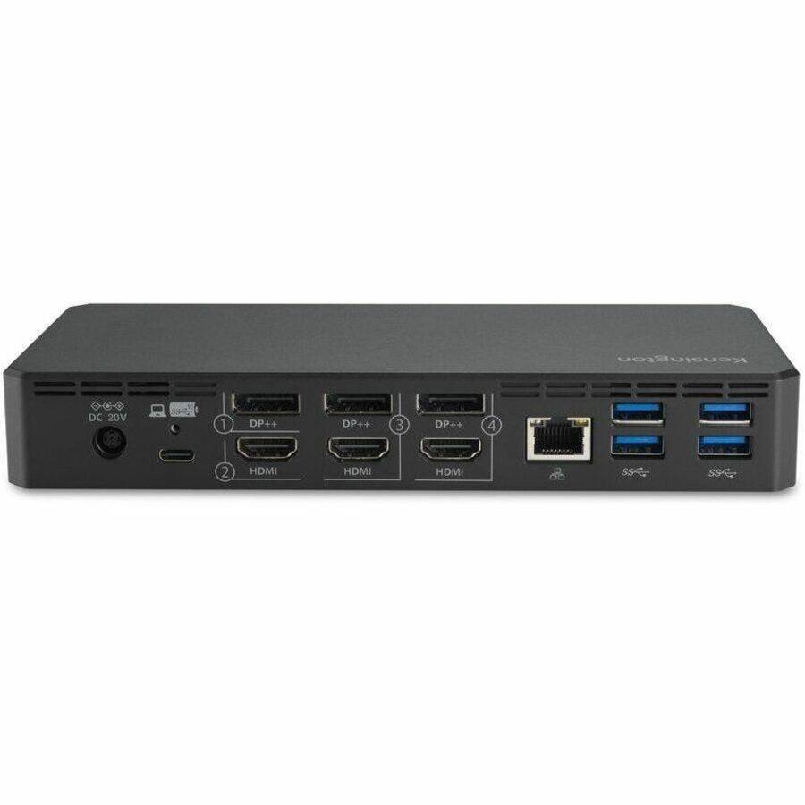 Kensington DC 20V  
1 DP++  
2 HDMI  
3 DP++  
4 DP++  
5 HDMI  
6 HDMI  
7 S/PDIF  
8 S/PDIF