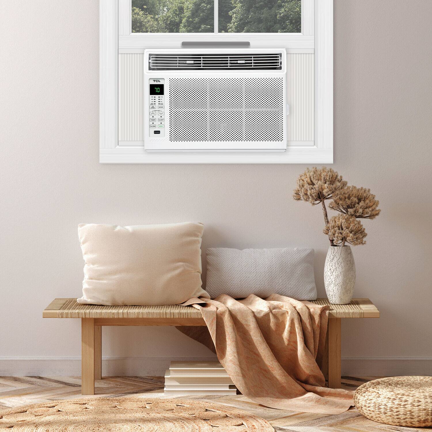 Alt View 9. TCL - 250 Sq. Ft. 6,000 BTU Window Air Conditioner - White.