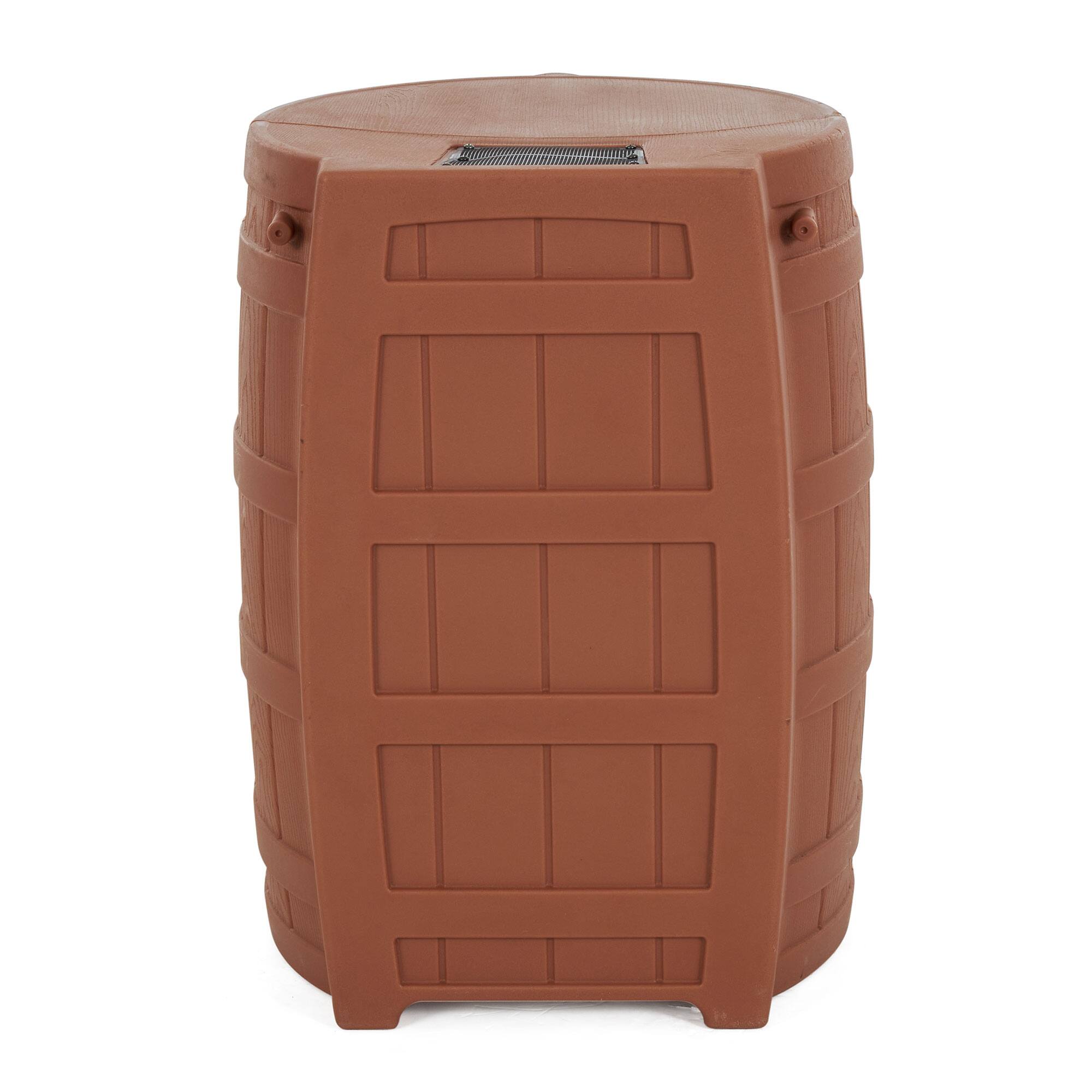 Alt View 3. Good Ideas - Good Ideas Rain Wizard Storage 50 Gallon Rain Barrel, Terra Cotta, (3 Pack).