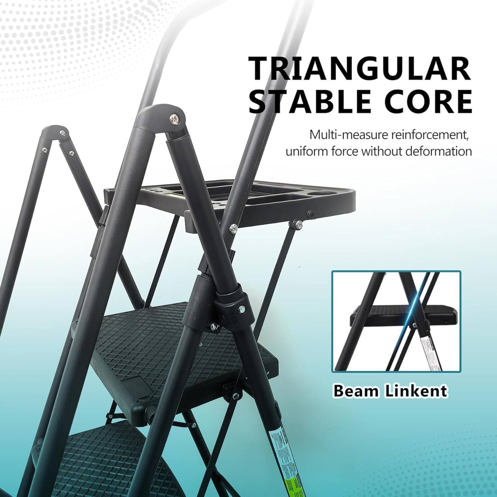 TRIANGULAR STABLE CORE  
Multi-measure reinforcement, uniform force without deformation  

Beam Linkent