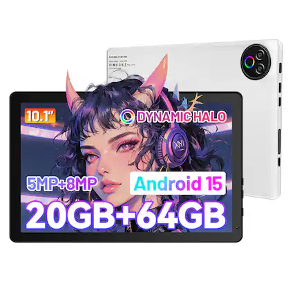 EPUES raDimEs - 10.1" DYNAMIC HALO XNI 5MP+8MP Android 15 20GB+64GB