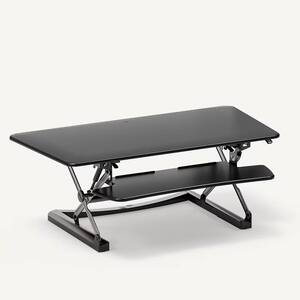 Alt View 2. FlexiSpot - FlexiSpot 47"W Manual Sit-Stand Desk Converter, Black - Black.