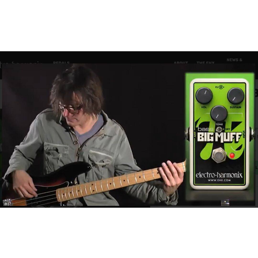 About the EUV News & 9V o Vol Sustain Tone Bass DEY Big Muff Input 2 | L electro-harmonix www.EHX.COM EMX