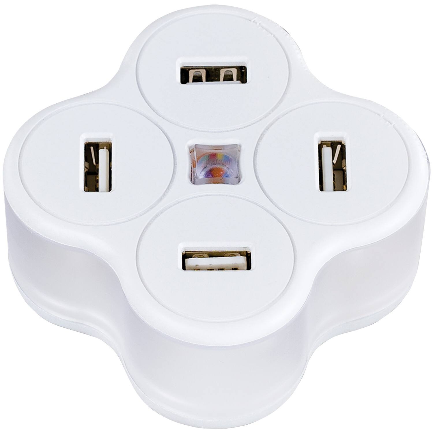 Alt View 5. CyberPower - 4.2-Amp USB Charger - White.