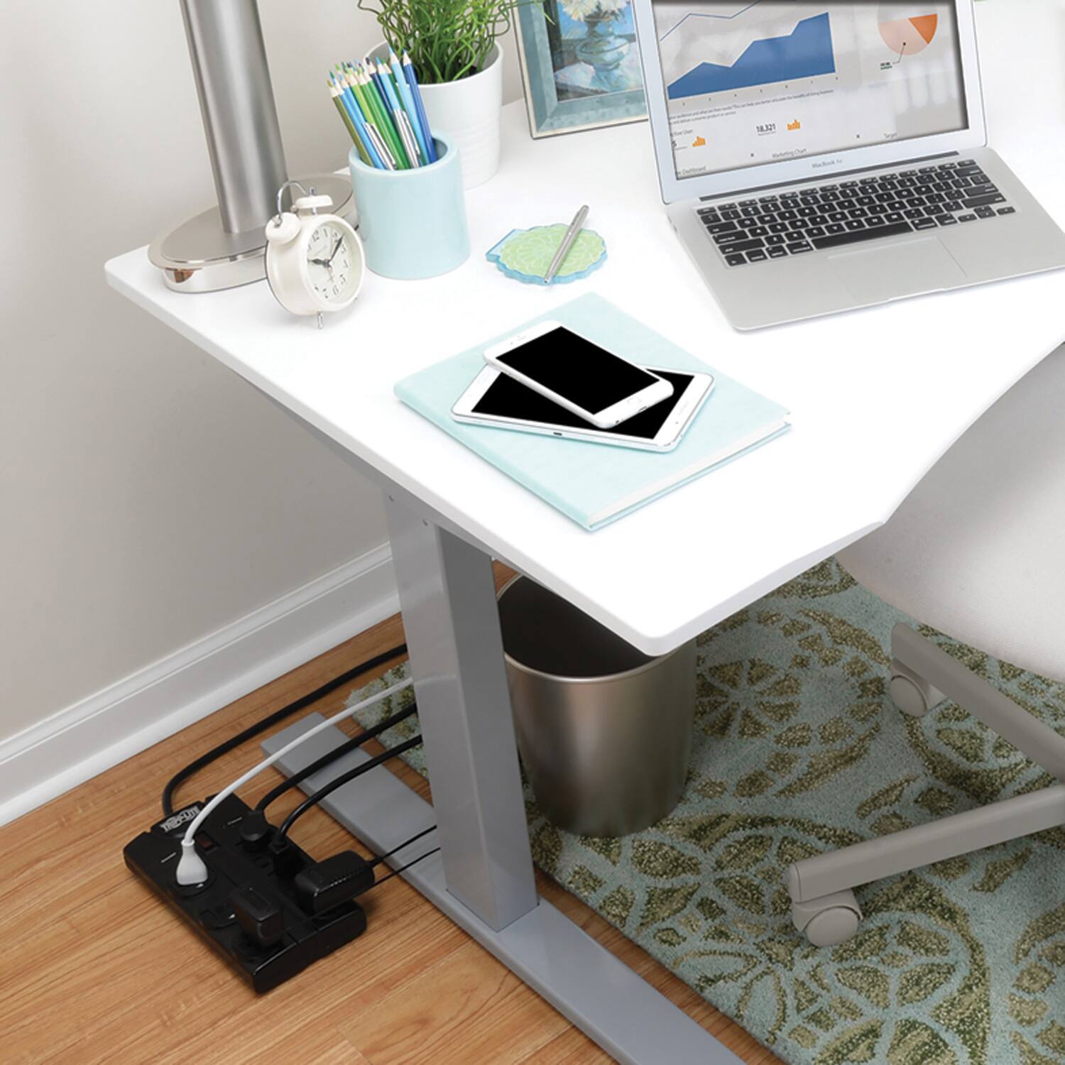 Angle. Tripp Lite - Tripp Lite By Eaton Tlp808b Protect It! 1,440-joules Surge Protector, 8 Outlets, 8-ft. Cord, Tlp808b - Black.