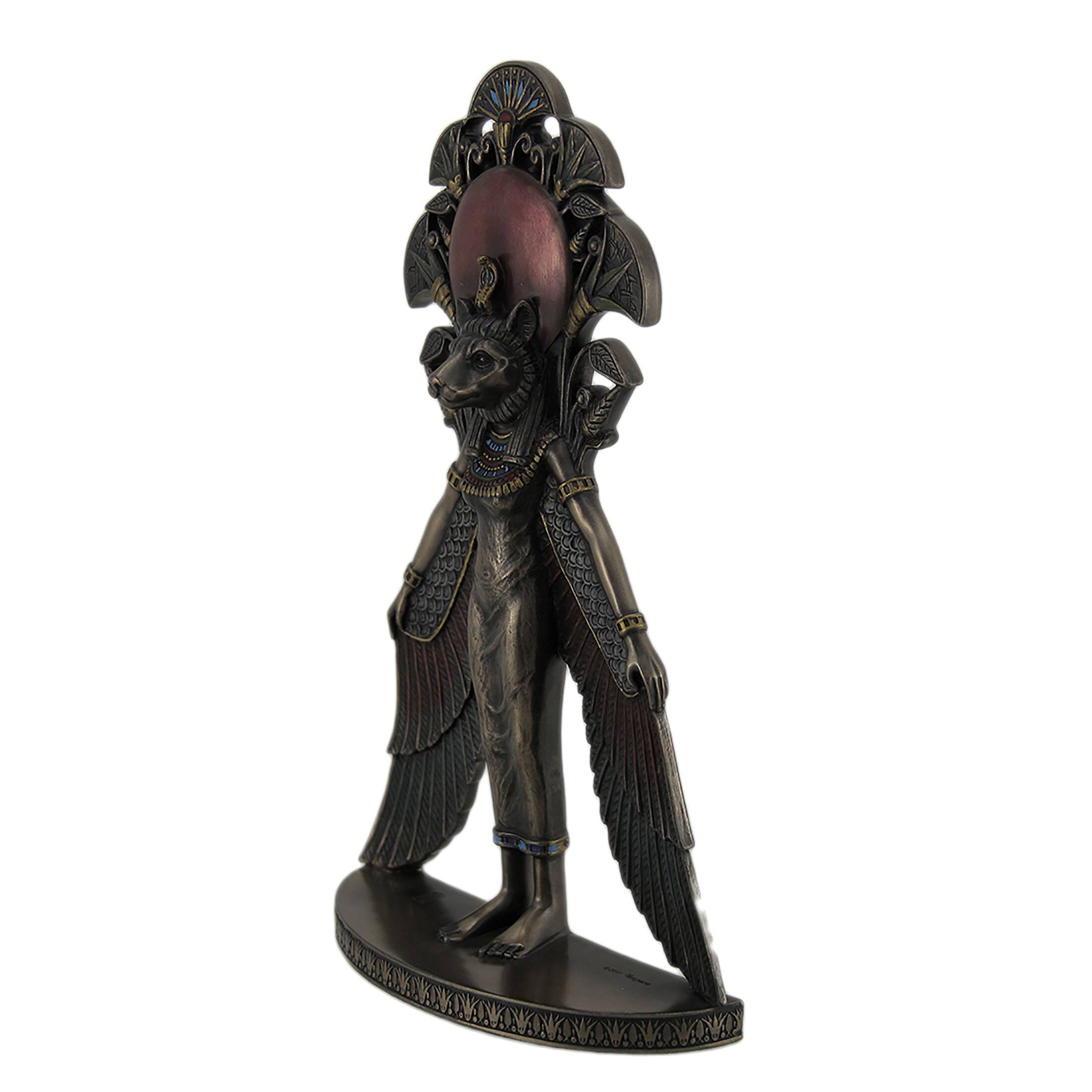 Alt View 1. Veronese Design - Sekhmet Winged Egyptian Warrior Goddess Wall Art Statue - Bronze.