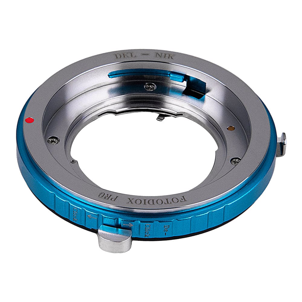Fotodiox - Pro Lens Adapter - Compatible with Deckel Bayonet (DKL) Mount Lenses to fit Nikon F Mount Cameras