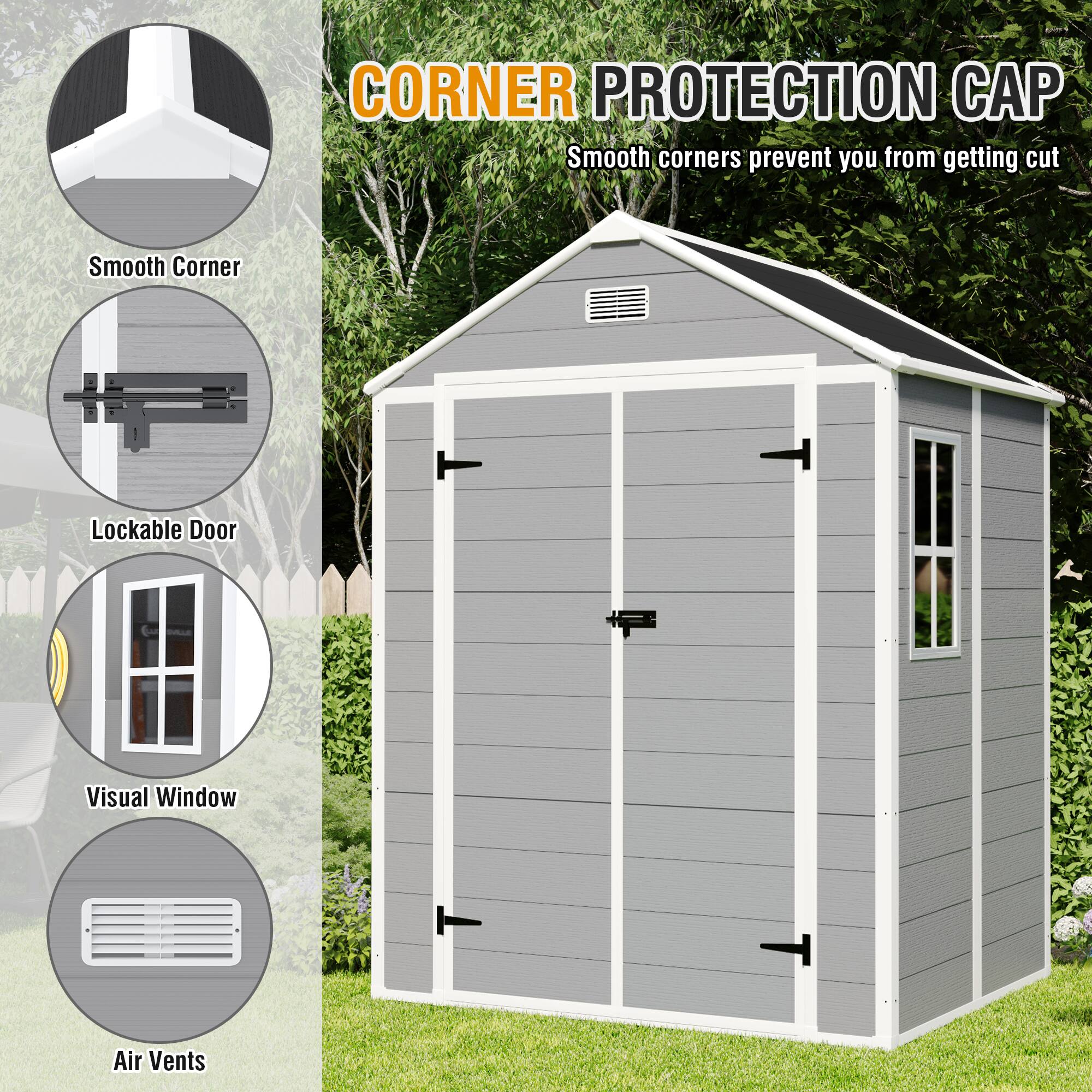 CORNER PROTECTION CAP  
Smooth corners prevent you from getting cut  

- Smooth Corner  
- Lockable Door  
- Visual Window  
- Air Vents