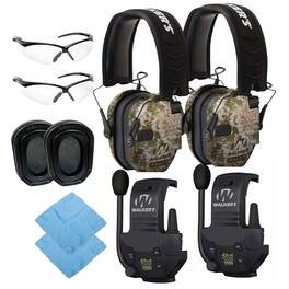 Walkers - Razor Slim Electronic Muff (Kryptek Camo) Bundle with Walkie-Talkie Attachments Gel - Not Available