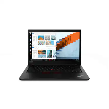 Front. Lenovo - Lenovo Thinkpad T490 14" Laptop Intel i5-8365U 8GB RAM 256GB SSD W11P - Black.